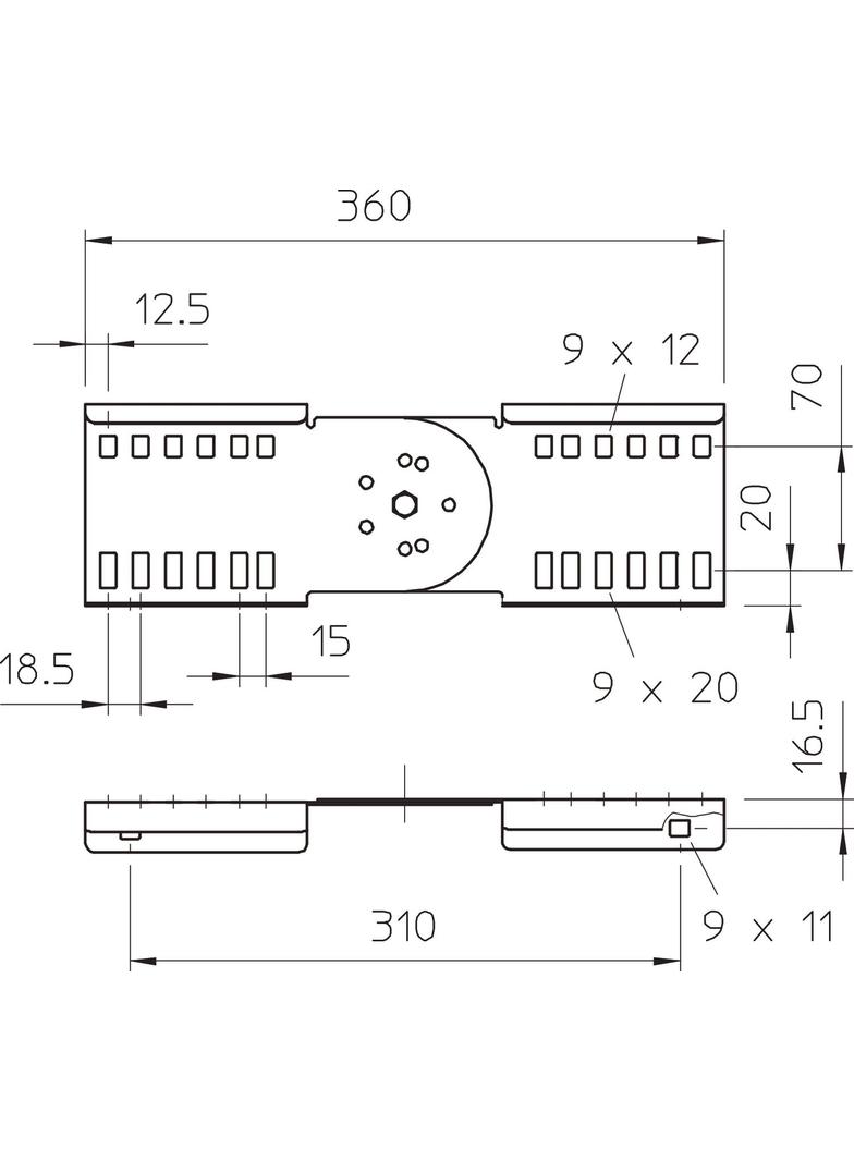 LGVG 110, ŁĄCZNIK PRZEGUBOWY 110MM FS