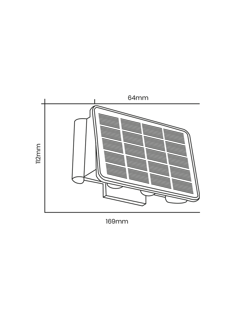 Kinkiet Solarny Alf 50lm 3000K