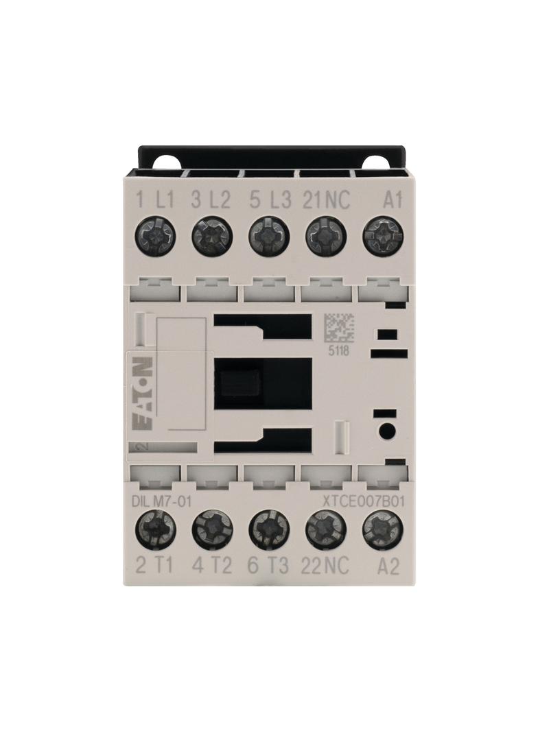 Stycznik mocy 7A 3P 230V AC 0Z 1R DILM7-01(230V50HZ,240V60HZ) 276585 EATON