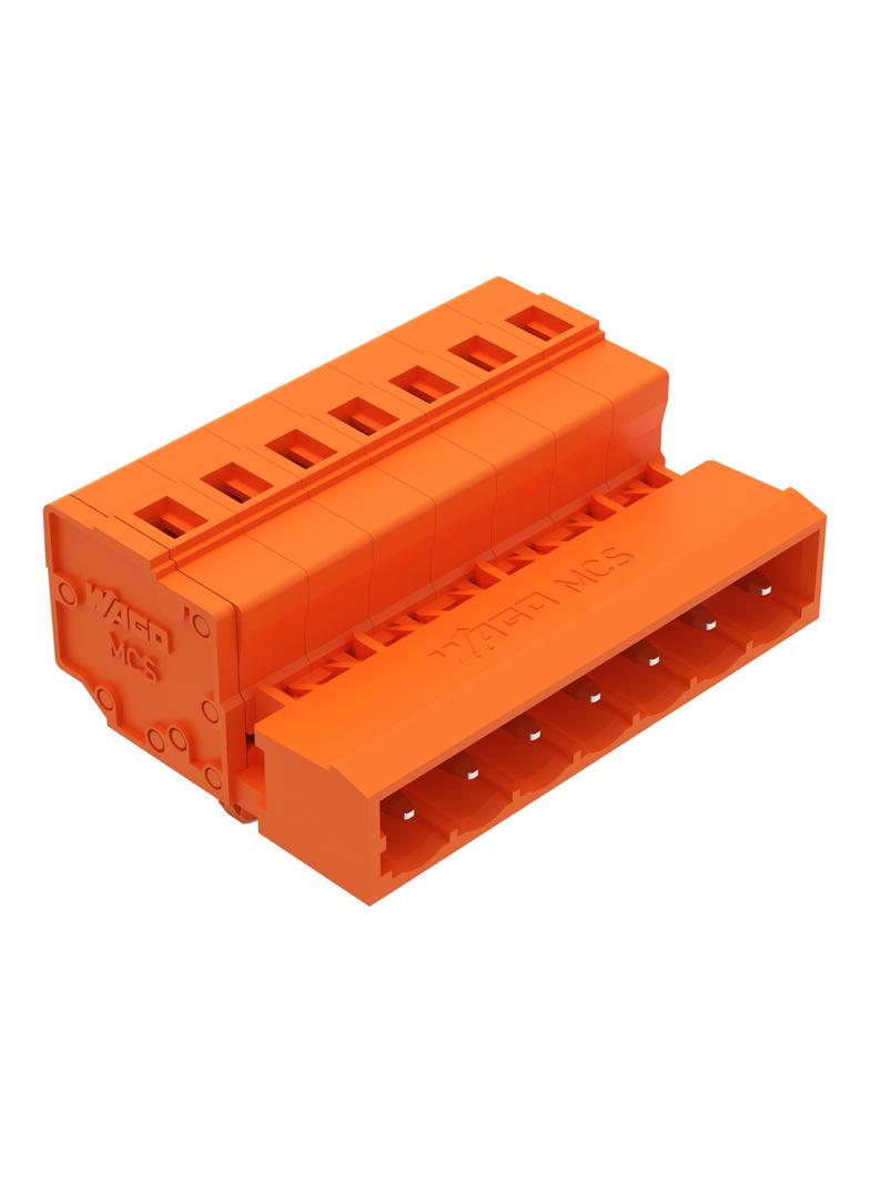 MCS-MIDI Classic wtyk 7-bieg. pomarańczowy raster 5,08 mm
