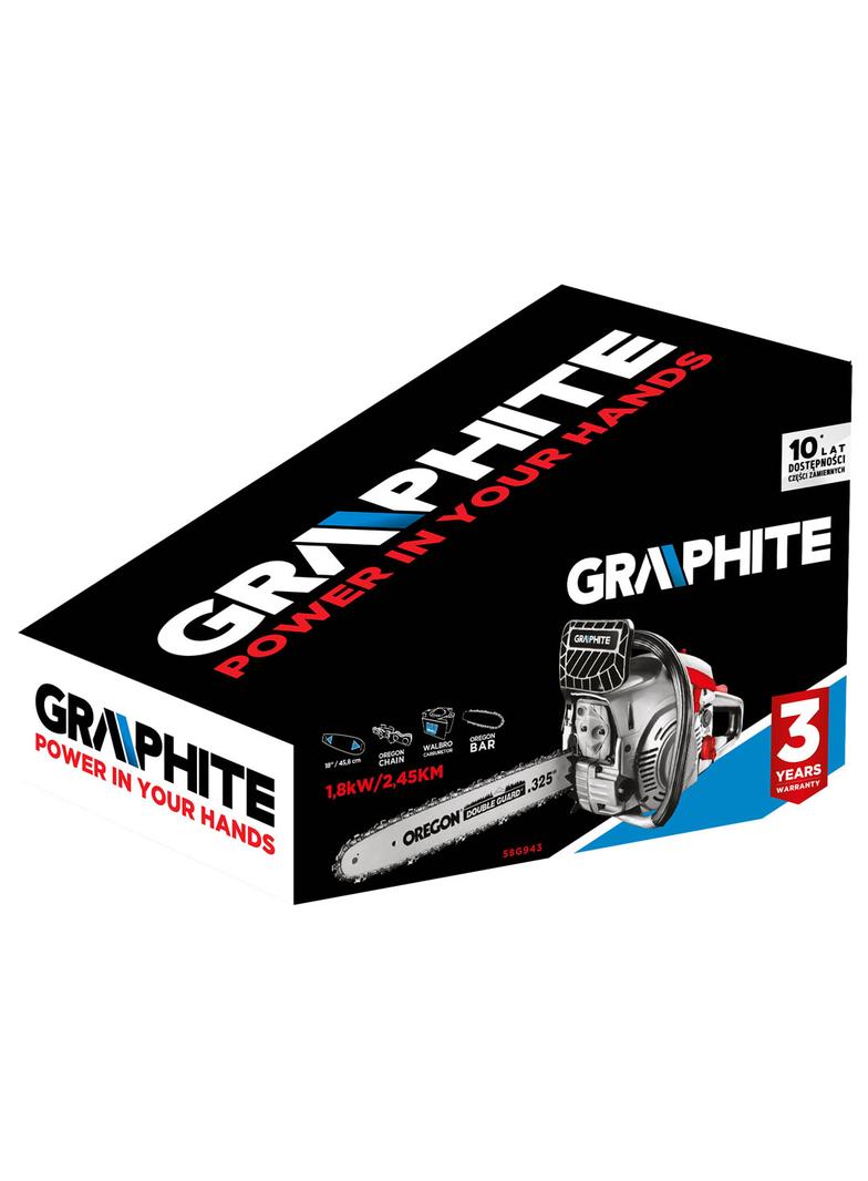 Pilarka łańcuchowa spalinowa 1.8kW (2.45KM), prowadnica 18" (458 mm)