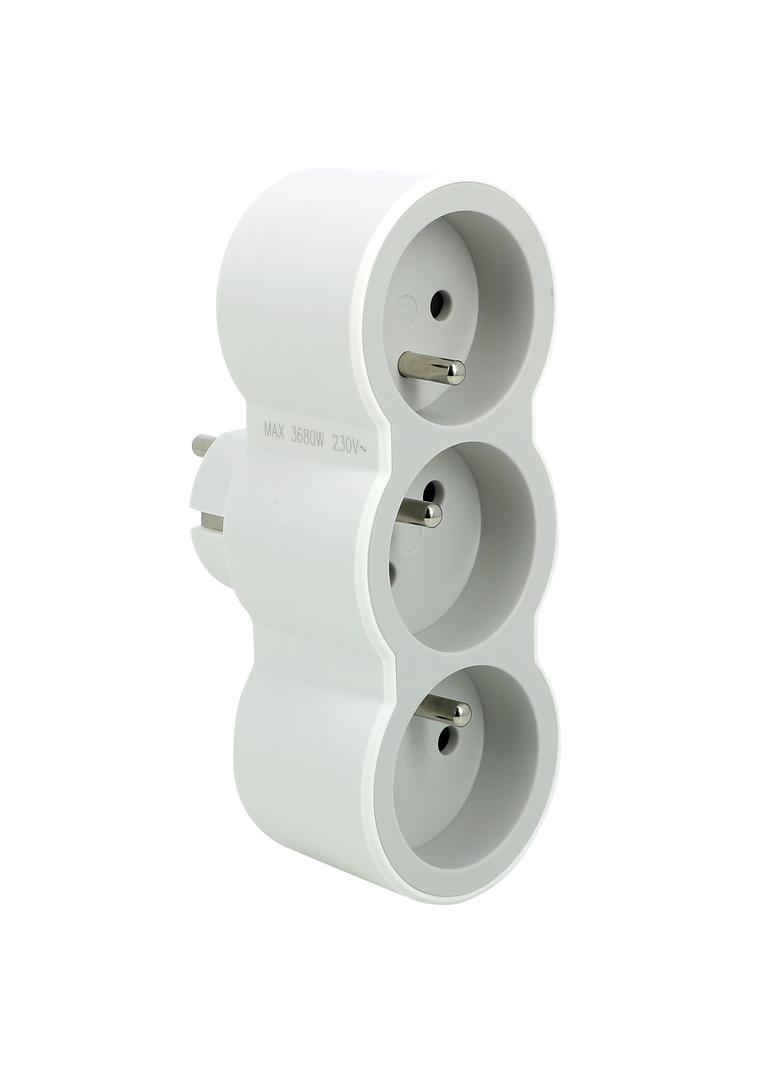 ROZGAŁĘŹNIK 3X2P+Z FRONTOWE - BIAŁY/JASNOSZARY, Legrand