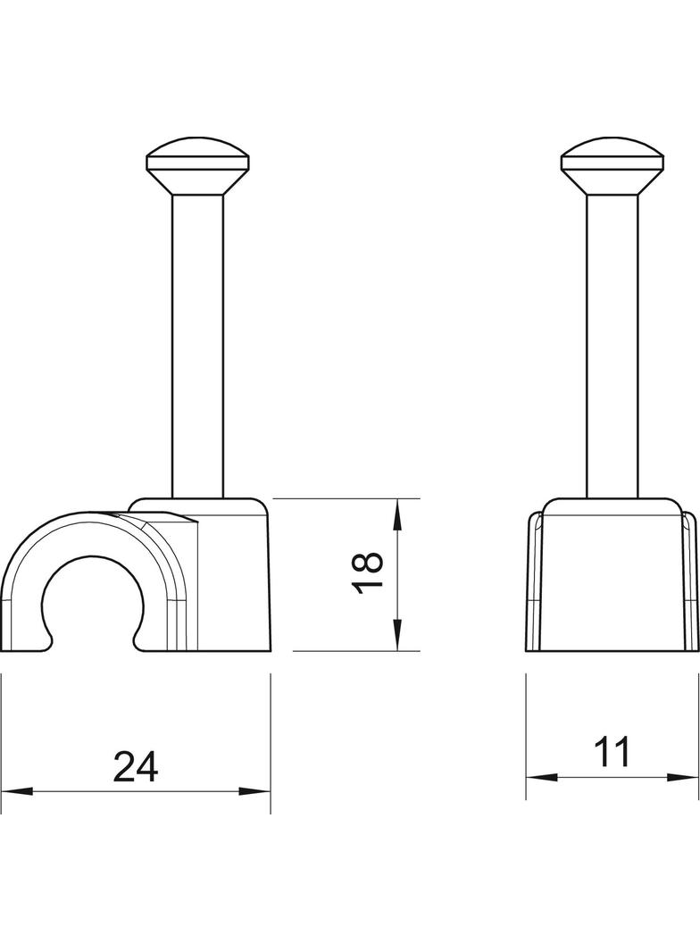 2014, KLIPSY PRZYBIJ.DO KABLA 14MM B.