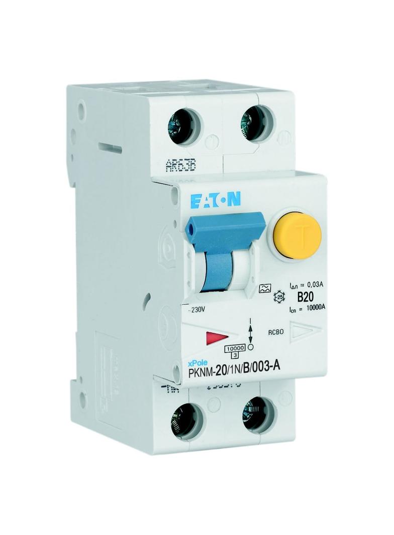 PKNM-20/1N/B/003-A-MW Wyłącznik różnicowonadprądowy 1P+N B20A 30mA typ A 236239 EATON