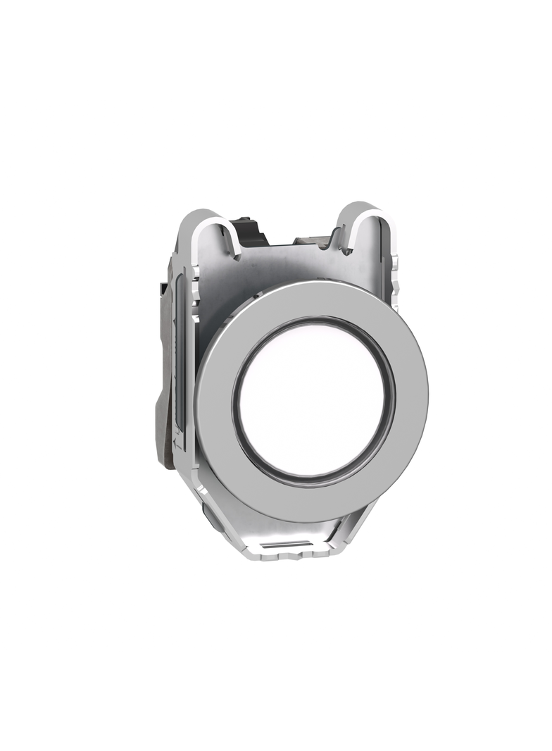 Harmony XB4 Lampka sygnalizacyjna zlicowany metal biały O30 gładka soczewka zintegrowana dioda LED 2