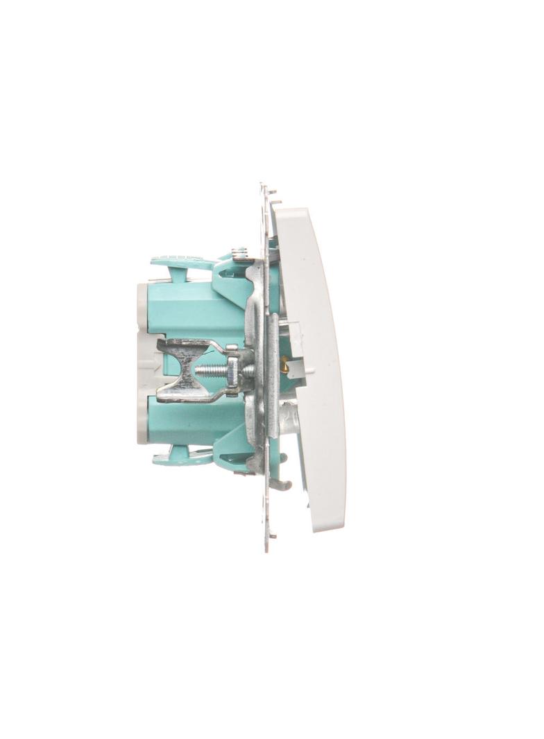 Simon Basic Przycisk dzwonek z podświetleniem LED 10A szybkozłączka biały