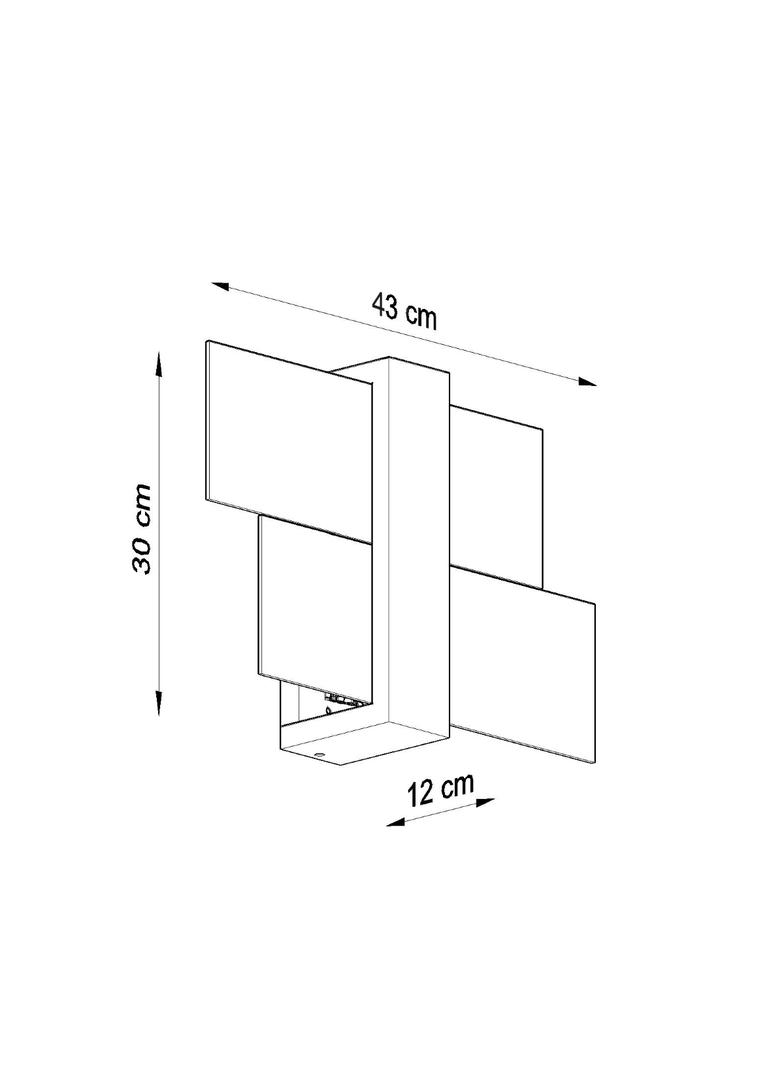 Sollux Kinkiet FENIKS 1 naturalne drewno SL.0077