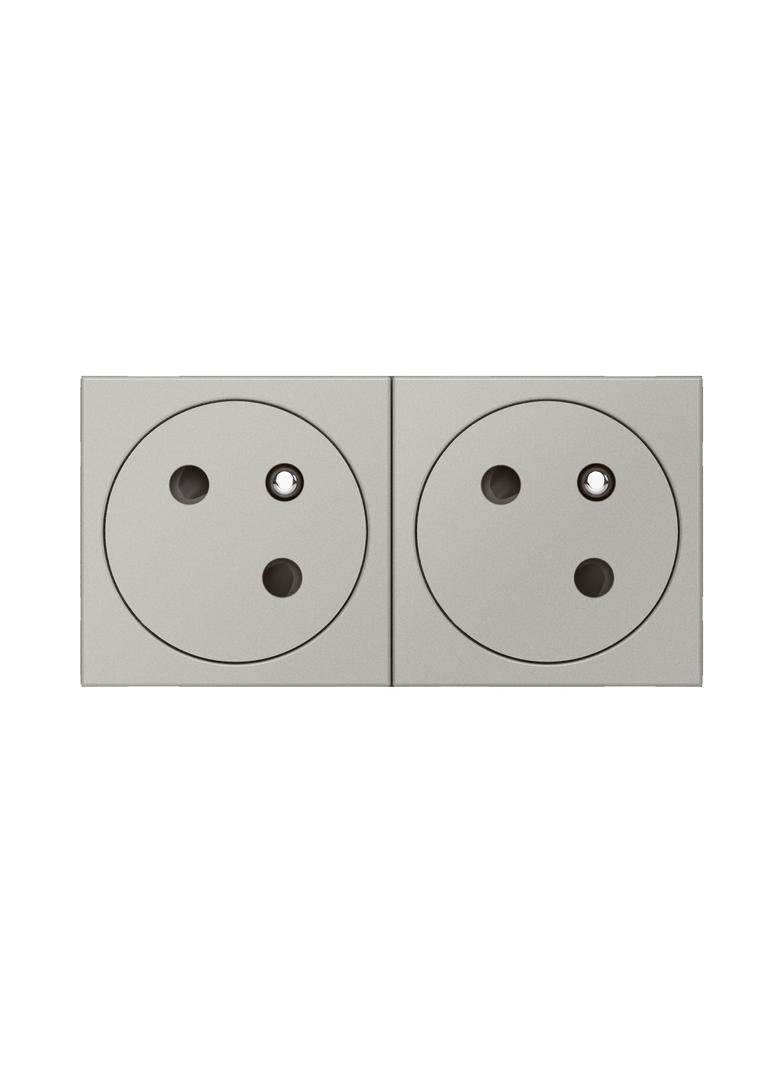 Mosaic Gn 2x2P+Z Podłączenie Przez Zaciski Automatyczne - 4 Mod Aluminium 16A-250V 079272L LEGRAND