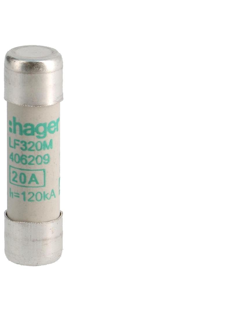 Wkładka bezpiecznikowa cylindryczna CH-10 10x38mm aM 20A 400VAC LF320M HAGER