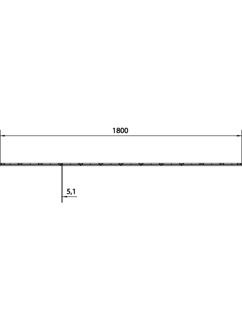 univers Szyna nośna 1800mm 2szt. UN12A HAGER