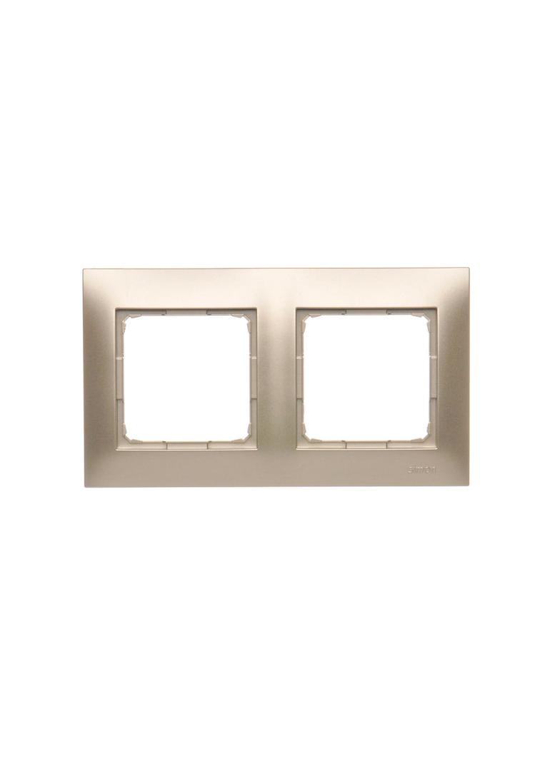 Simon 54 Premium Ramka 2-krotna PREMIUM IP20 / IP44 złoty mat DR2/44 KONTAKT