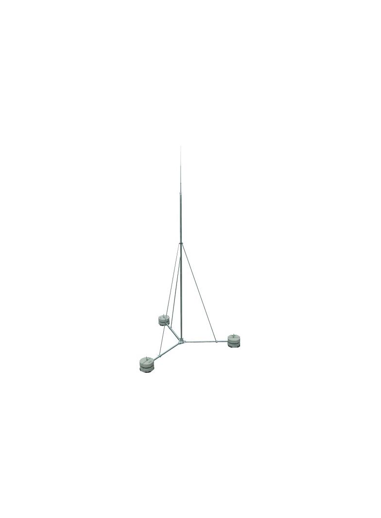 Iglica odgromowa fi 40/16/10 mm dł. 6500 mm Al ze statywem St/tZn, bez podstaw betonowych