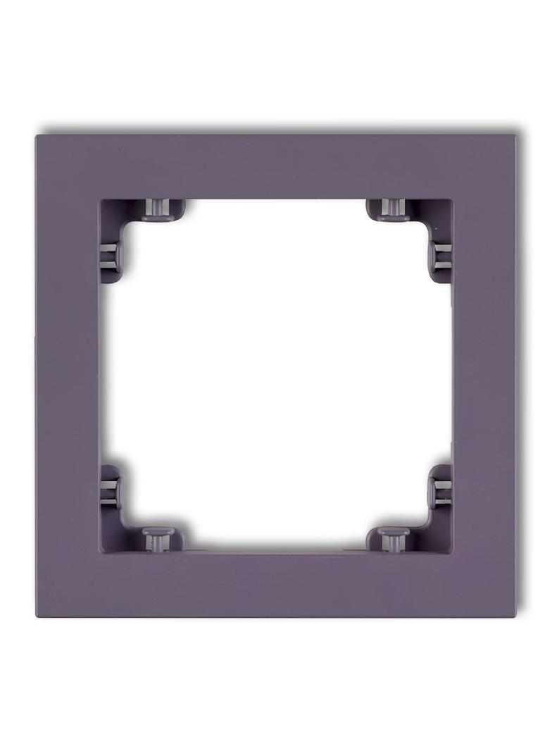 DECO Ramka pojedyncza z tworzywa DECO Pastel Matt wrzosowa 50DR-1 KARLIK