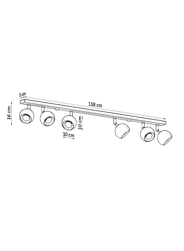 Sollux Plafon OCULARE 6L biały SL.0442