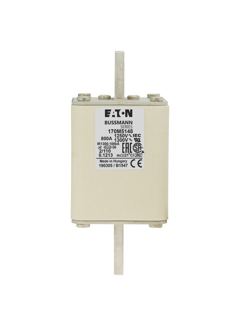 800A 1250V 2/110 aR INDICATOR FUSE Wkładka szybka 800A AC 1250V rozmiar 2 61x75x138 mm aR D 170M5148