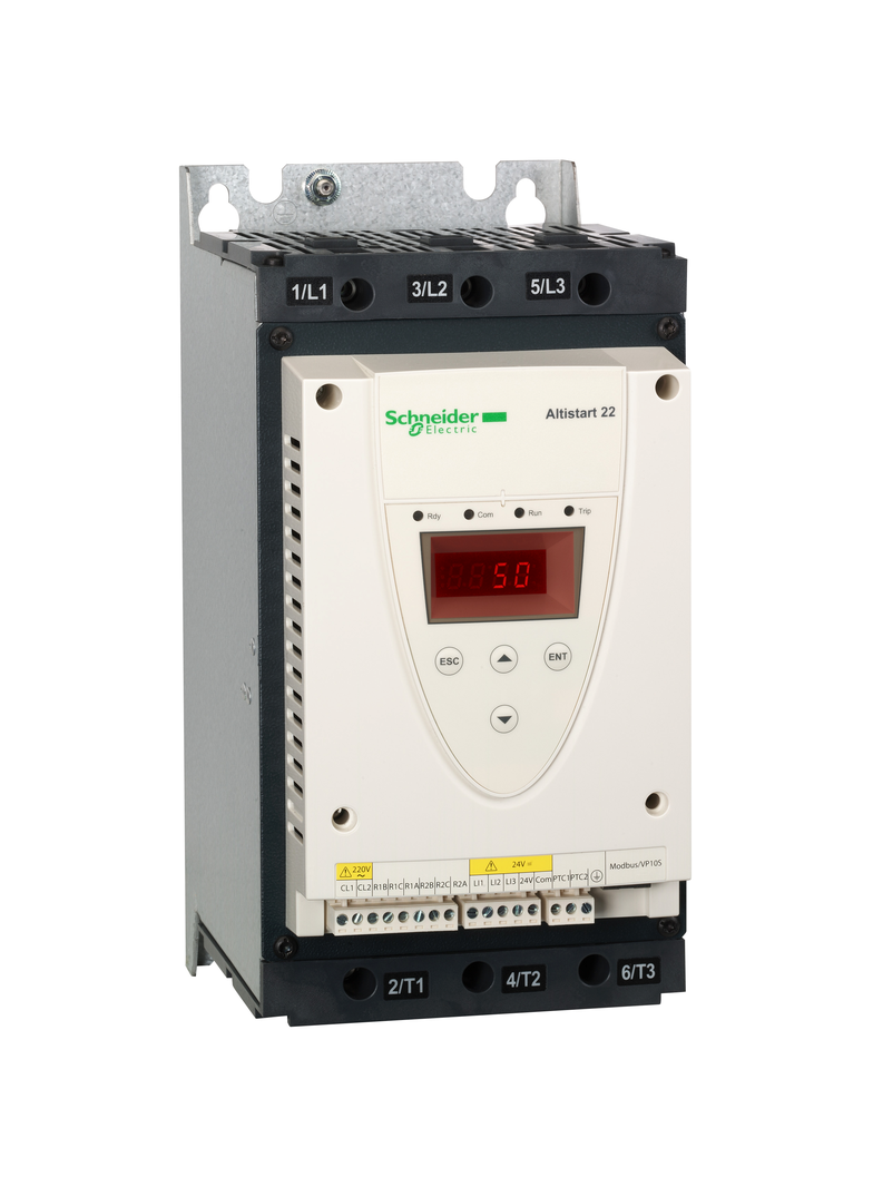 Układ łagodnego rozruchu ATS22 3 fazowe 230/440VAC 50/60Hz 37kW 75A IP20