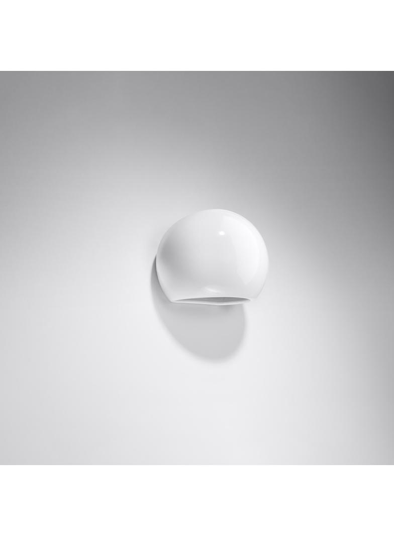 Sollux Kinkiet lakierowany GLOBE biały połysk SL.1026