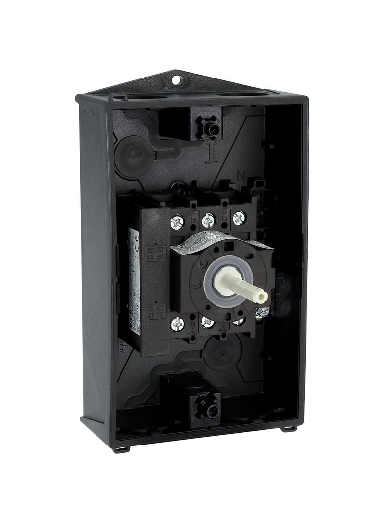 Łącznik krzywkowy 0-1 3P 25A 1Z 1R w obudowie IP65 P1-25/I2/SVB-SW/HI11 207295 EATON