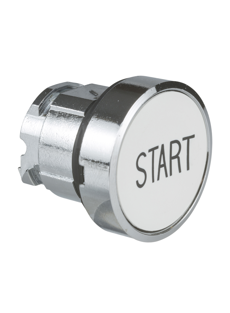 Harmony XB4 Przycisk płaski biały samopowrotny bez podświetlenia metalowy START