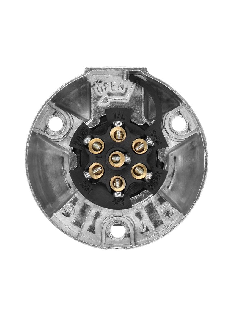 Gniazdo przyczepy, aluminiowe 7 pinów, 12/24V OR-AE-1387 ORNO
