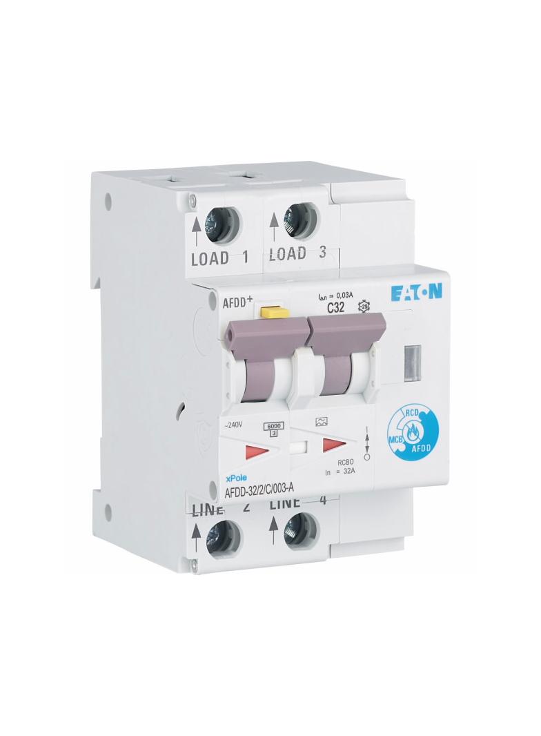 AFDD-32/2/C/003-A Przeciwpożarowy detektor iskrzenia 10kA C32A 2P 30mA typ A 187234 EATON