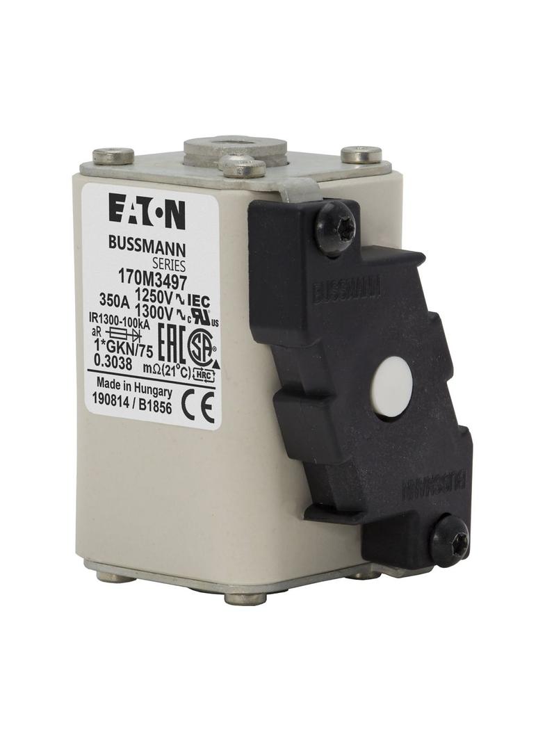 FUSE 350A 1100V 1*GKN/75 AR CU Wkładka szybka 350A AC 1250V rozmiar 1 45x59x81 mm aR 170M3497 EATON