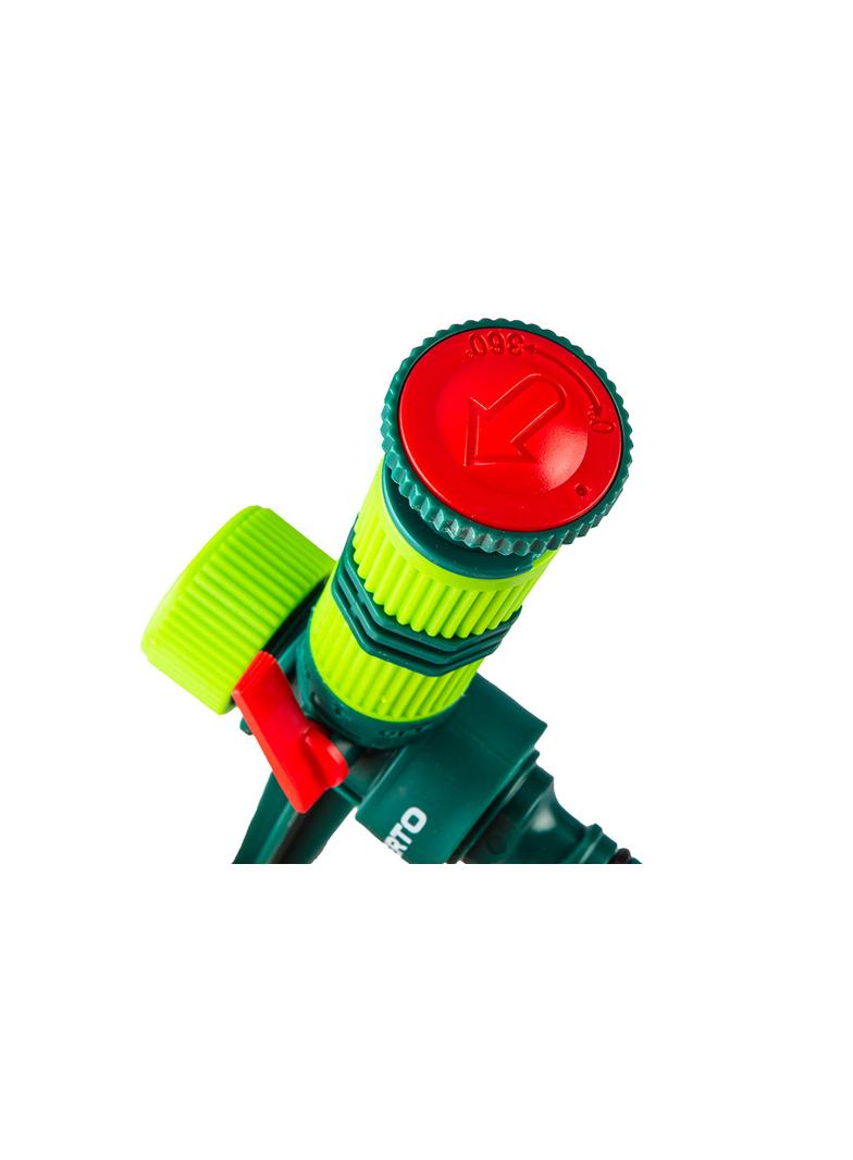 Zraszacz ogrodowy, regulowany zakres kąta podlewania 0° - 360°, powierzchnia podlewania max 78 m2