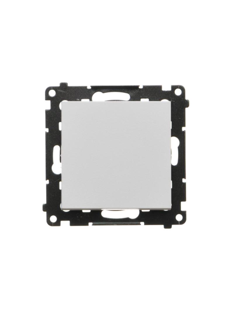 Simon 55 Przycisk zwierny pojedynczy rozwierny bez piktogramu szybkozłączka Jasnoszary mat