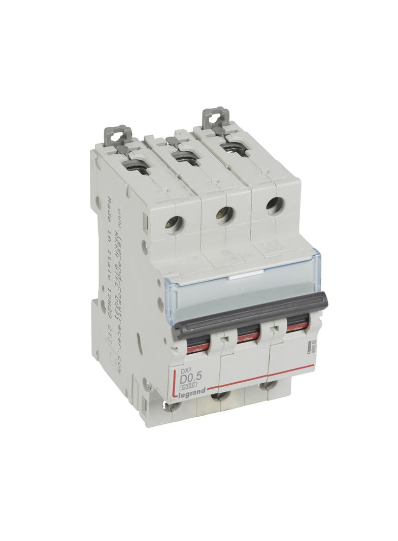 Wyłącznik Nadprądowy S 303 3P D0,5A 6kA DX3 408080 LEGRAND