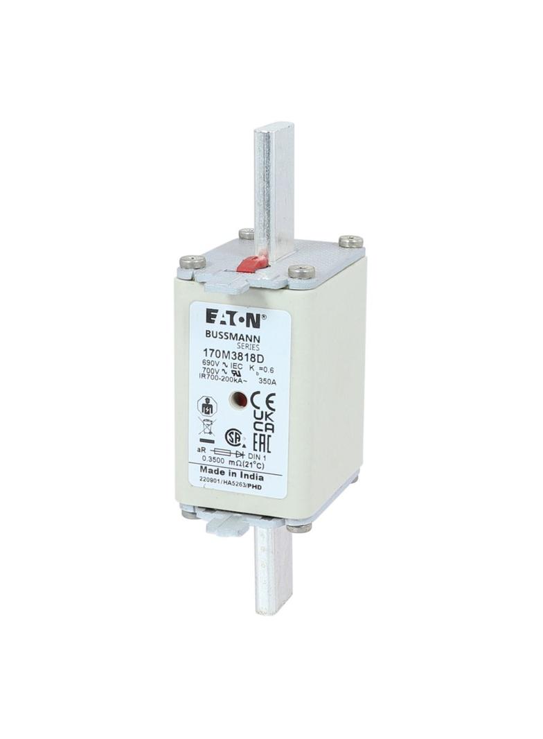 FUSE 350A 690V aR DIN 1 HSDNH Wkładka szybka 350A 690V aR DIN 1 podwójny wskaźnik 170M3818D EATON