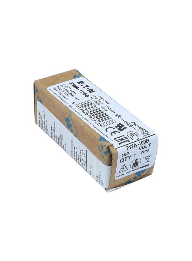 100A 150V AC SEMI-COND FUSE Wkładka szybka 100A AC 150V DC 150V 25x68 mm UL FWA-100B EATON