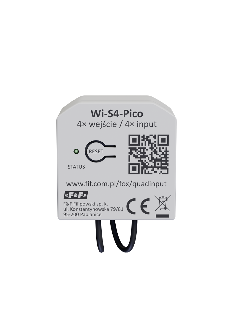 FOX Miniaturowy 4-kanałowy nadajnik WiFi do montażu PDT Quad Input Pico F&F