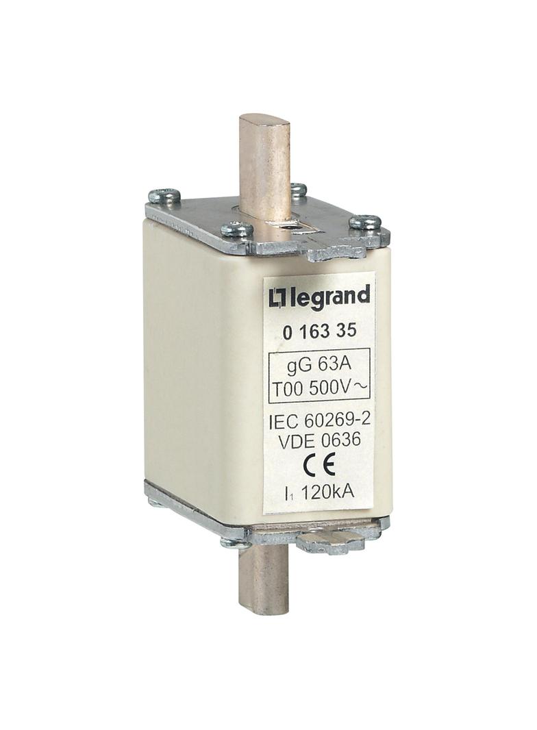 Wkładka Bezpecznikowa Nożowa 00/Gg 63A Ze Wskaźnikiem 016335 LEGRAND