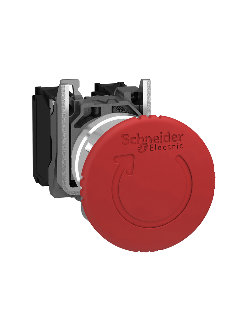 Harmony XB4 STOP awaryjny, O40, czerwony, metalowy XB4BS84441