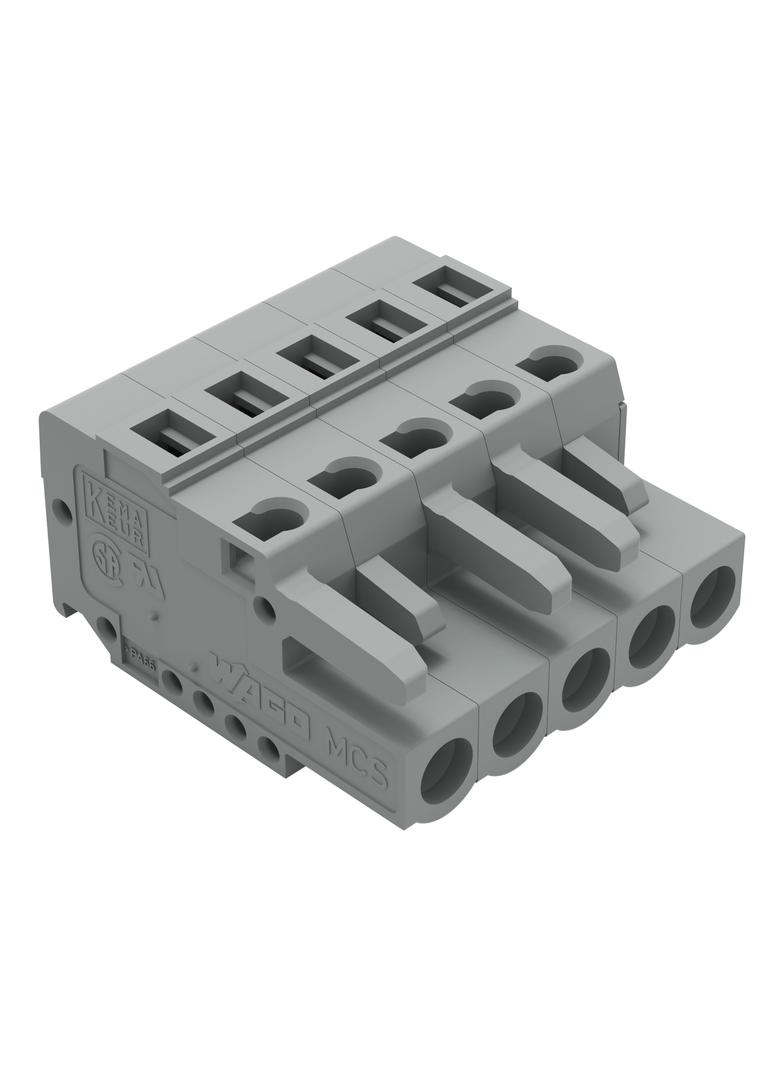 Gniazdo MCS‑MIDI Classic 5‑biegunowe szare raster 5mm 231‑105/102‑000 /100szt./ WAGO
