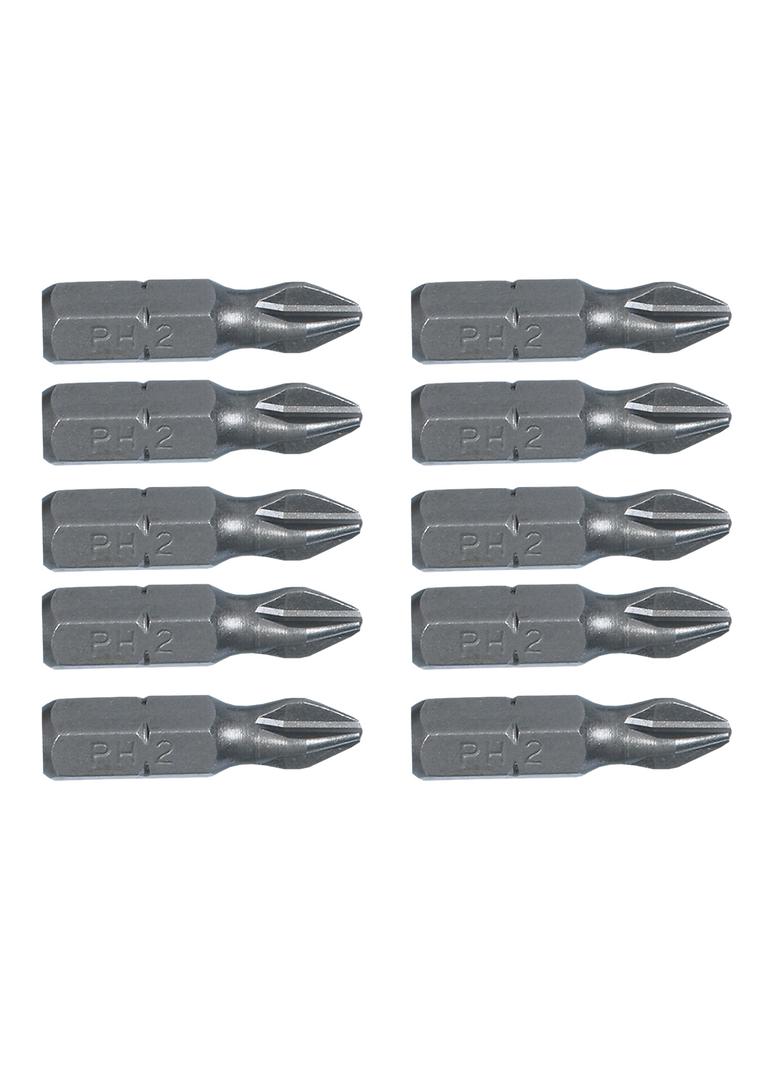 Końcówki wkrętakowe PH2 x 25 mm, 10 szt.