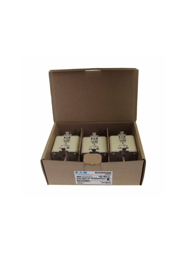 PV-400ANH3 Wkładka PV NH 400A 1000V DC PV rozmiar 3 podwójny wskaźnik PV-400ANH3 EATON