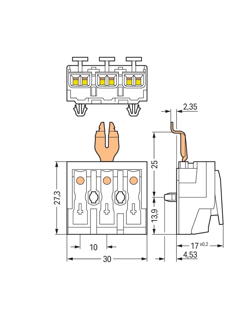 złączka zasilająca