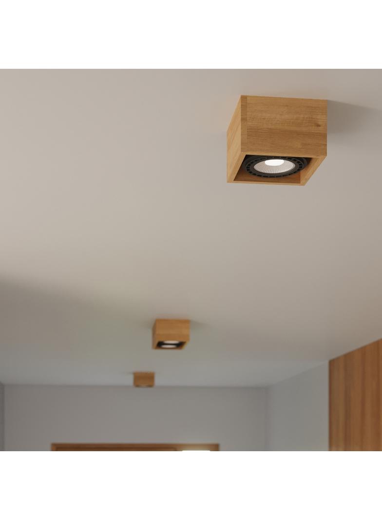 Sollux Plafon QUATRO 1 naturalne drewno SL.0915