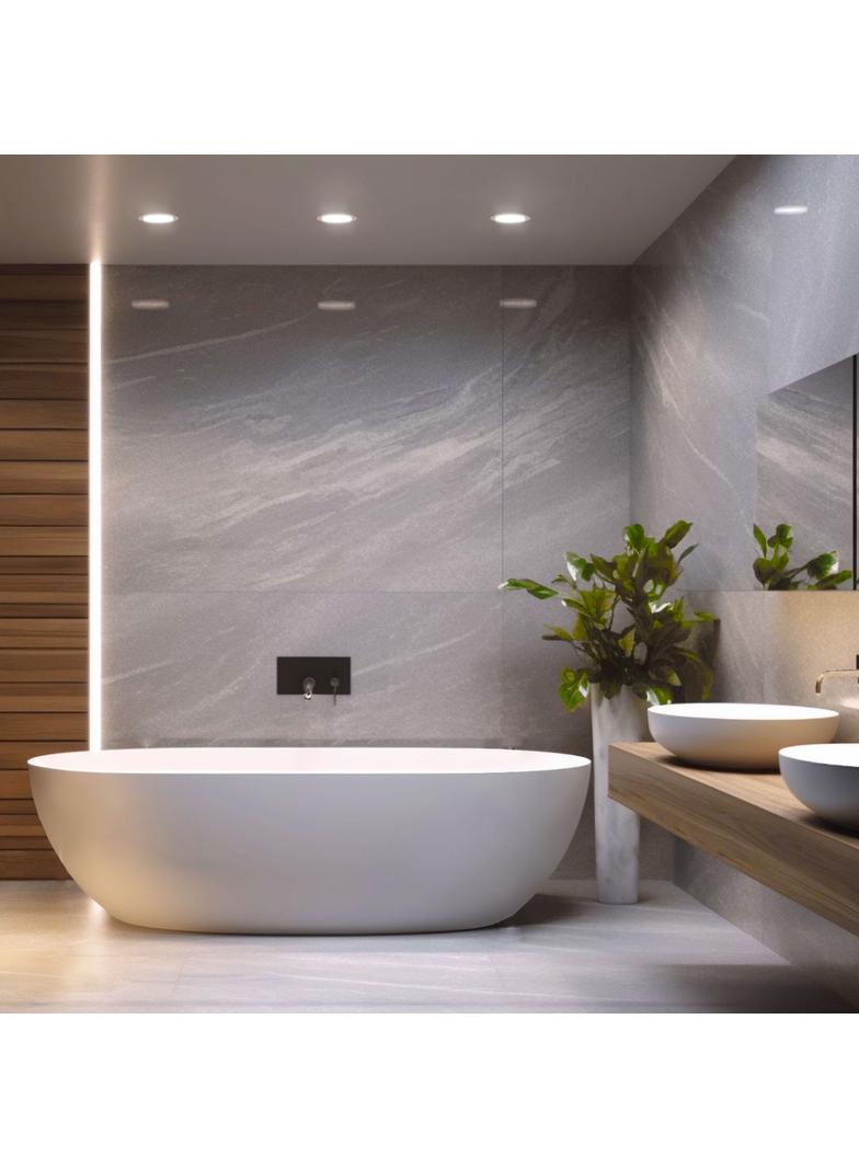 DURE 3 DOWNLIGHT 8W WW 230V 110st IP54 IK06 118x31 BIAŁY okrągła zasilacz zintegrowany