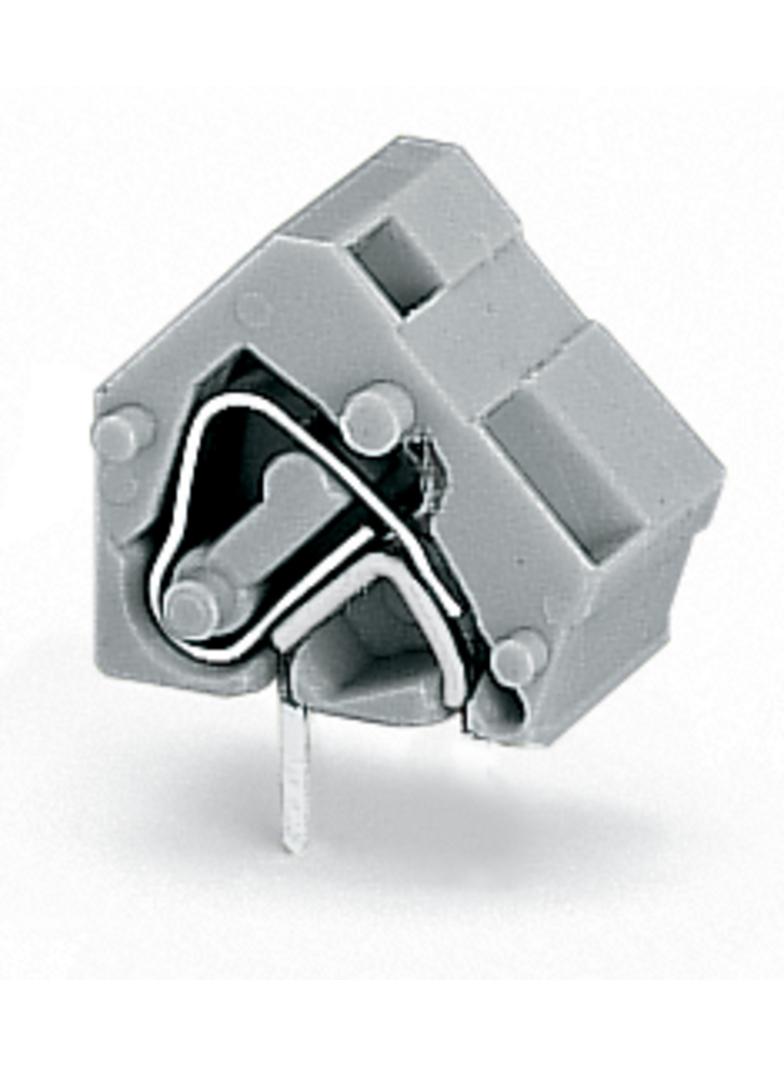 złączka do płytek drukowanych jasnoszara raster 10/10,16 mm