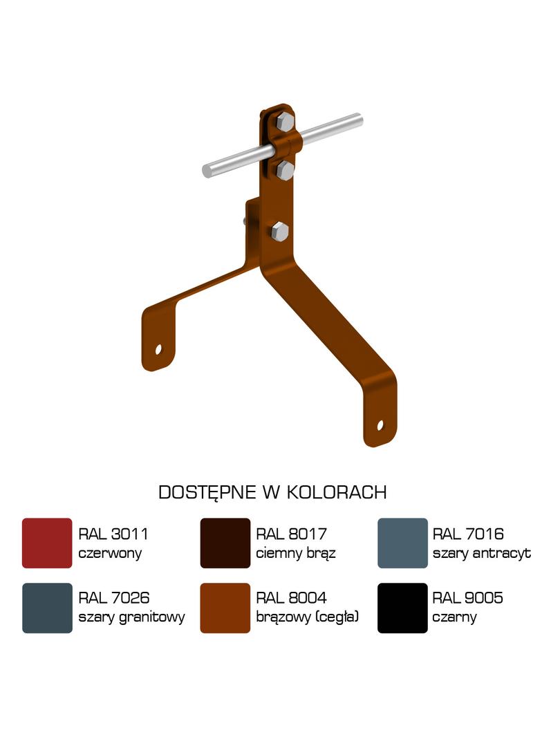 Uchwyt gąsiorowy "WZÓR 22" Z-śruba H=10 cm /LA/