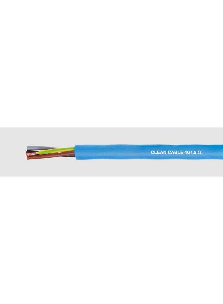 CLEAN CABLE 3G1.5QMM KABEL DO POMP 450/750V NIEBIESKI OKRĄGŁY 371239 HELUKABEL
