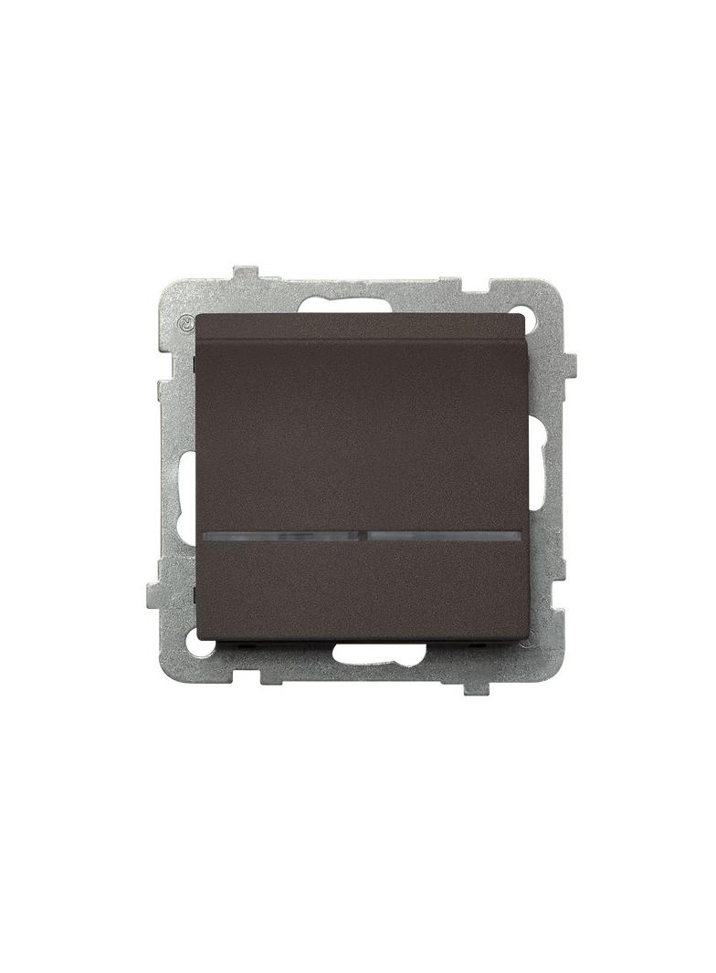 SONATA Łącznik hotelowy z podświetleniem pomarańczowym - kolor czekoladowy metalik