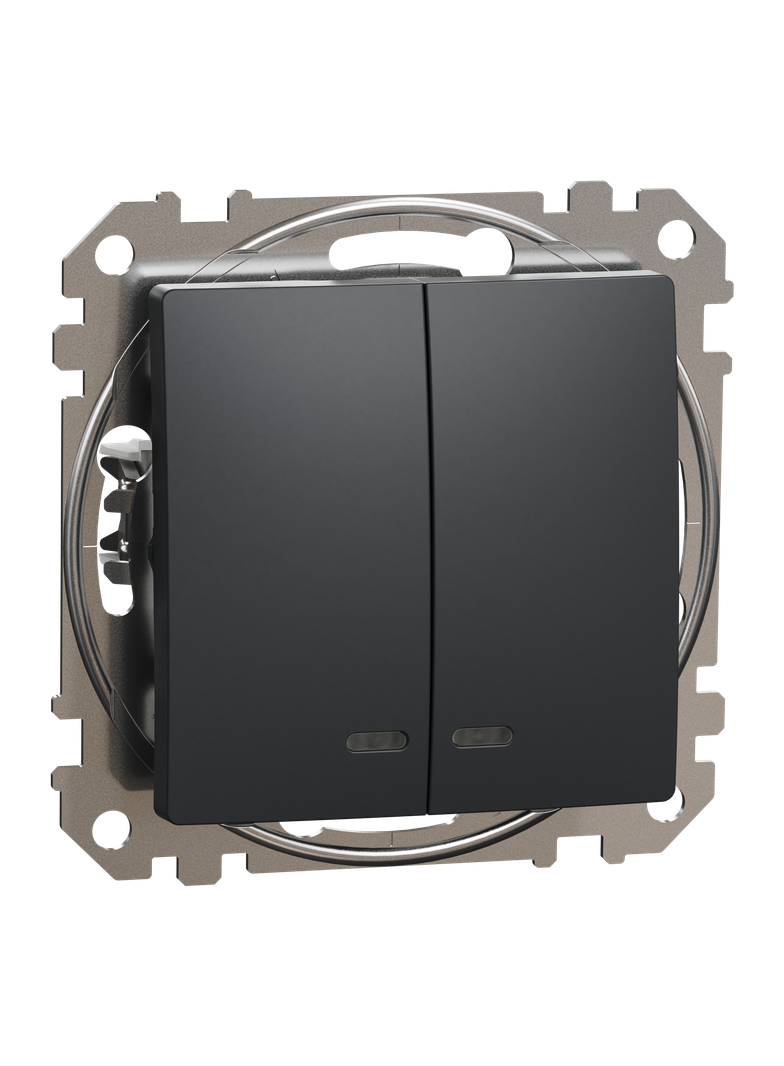 Sedna Design & Elements, łącznik świecznikowy z podświetleniem, czarny antracyt