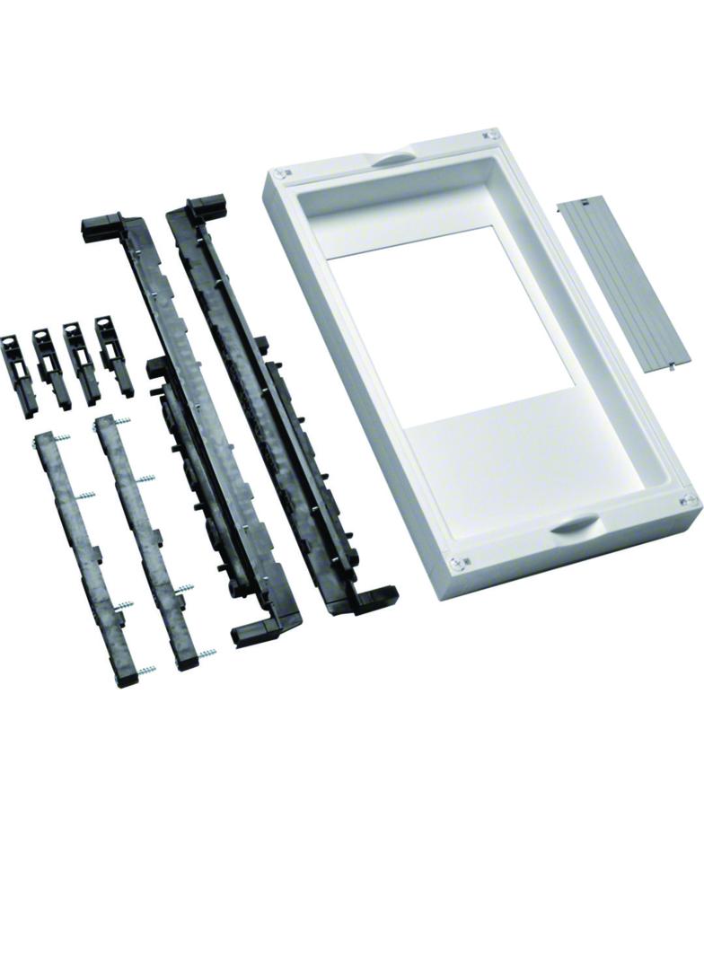 univers N Blok dla szyn zbiorczych poziomych 60mm 4-pol. 4xDII/3xDIII/6xD02 450x250mm UE31E3A HAGER