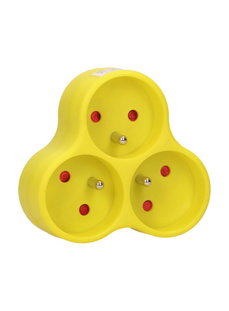 Rozgałęźnik 3x2P+Z limonkowy OR-AE-13134/L ORNO