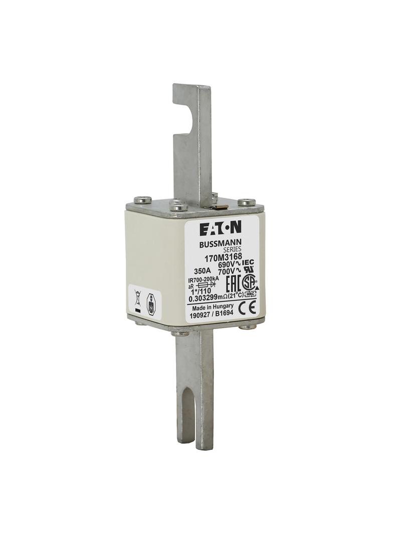350A 690V 1*/110 aR INDICATOR FUSE Wkładka szybka 350A AC 690V rozmiar 1 45x45x134 mm 170M3168 EATON