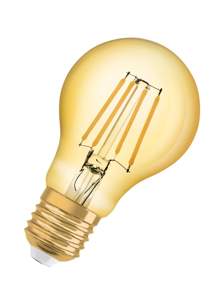 Lampa LED Vintage 1906 CL A Filament szkło przezroczyste GOLD 35 non-dim 4W 824 E27