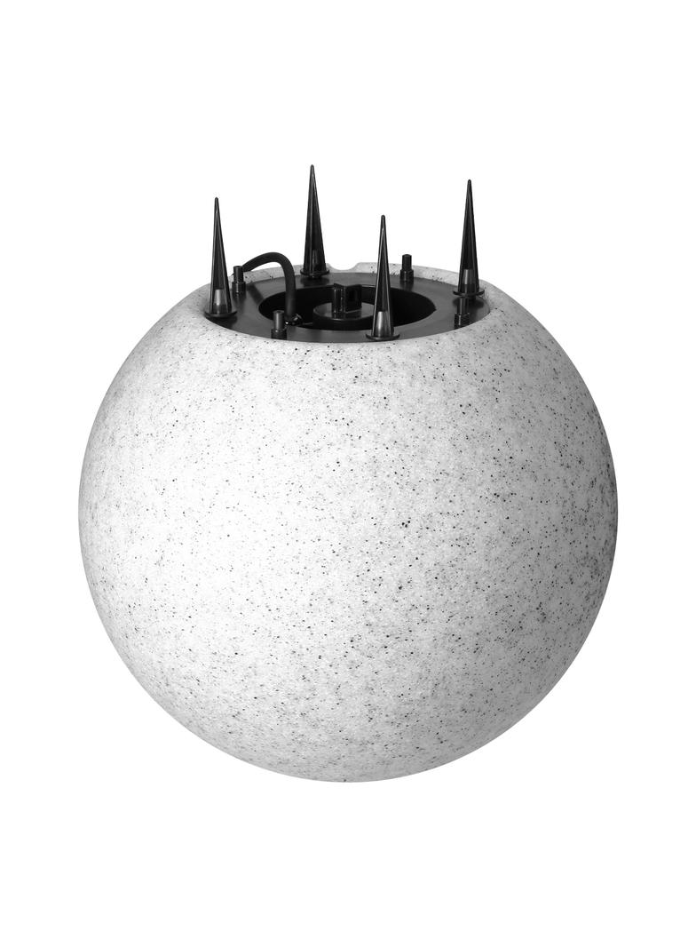 Lampa ogrodowa OFELIA kula E27 oprawa IP65 kamień 38cm wbijana AD-OP-6589GE27ZW ORNO